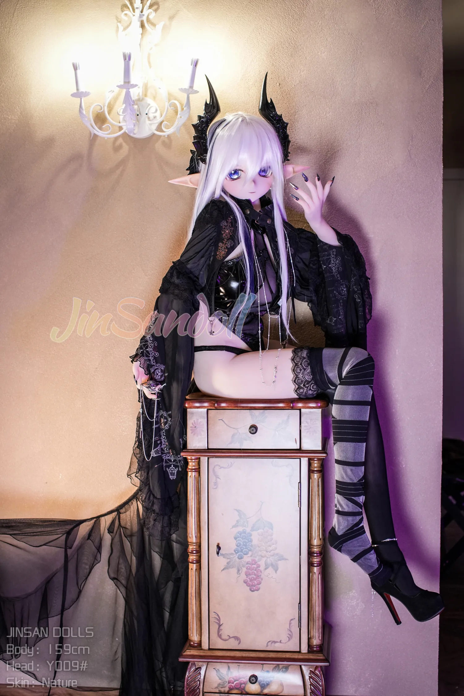 159cm (5ft3) H-Cup Anime réaliste PVC et S-TPE Poupée sexuelle Tête #Y009